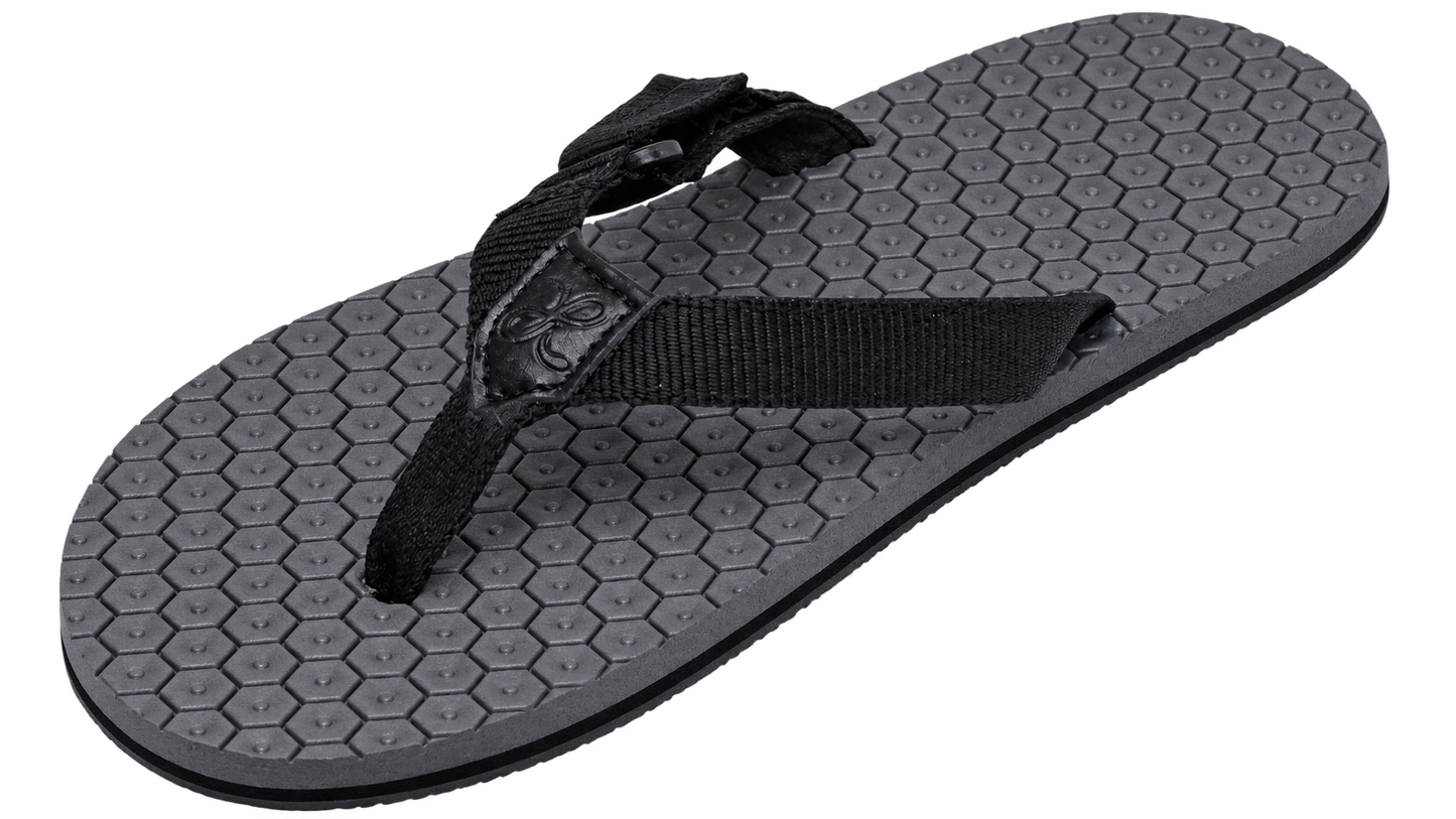 Primal barefoot slippers ide view seen in clean strap fitting
